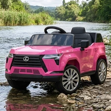 Детский электромобиль M 6301EBLR-8 розовый Lexus с мягким сиденьем